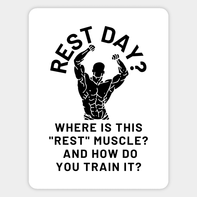 Where Is This Rest Muscle? Magnet by Statement-Designs